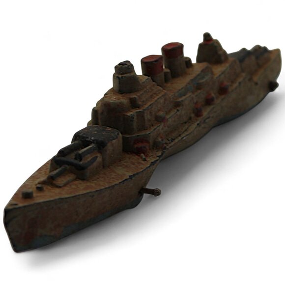 1960s Elastolin Kriegsmarine Battle Cruiser Toy - West Germany - Picture 2 of 8